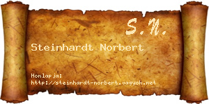Steinhardt Norbert névjegykártya